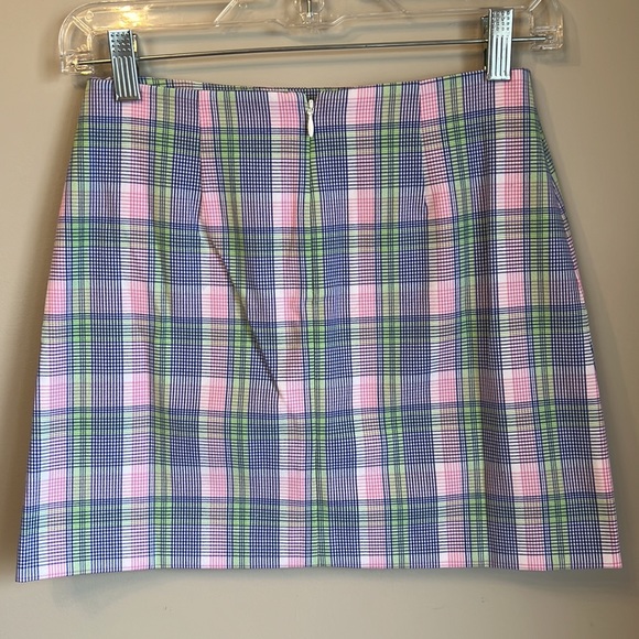 Sunday Best Tatiana Skirt in Iris Blue/Orchid Pink Plaid - Picture 9 of 10